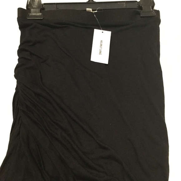 Helmet Lang Black Jersey Knit Mini Skirt - Picture 1 of 4